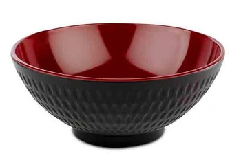 Miska ASIA PLUS, melamín, čierno-červená, 16x7 cm, 600 ml | APS 15419