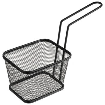 Košík na servírovanie SNACKHOLDER, čierna farba, 13x10.5x9 cm | APS 40627