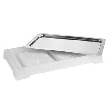 Bufetová vitrína s chladiacou vložkou, bez krytu TOP FRESH GN 1/1, biela, 58.5x36.5x6 cm | APS 11503