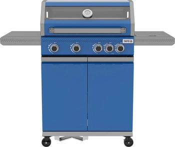 Plynový gril ITAMI 4+1, 14,2 kW, modrý | YATO YG-20033