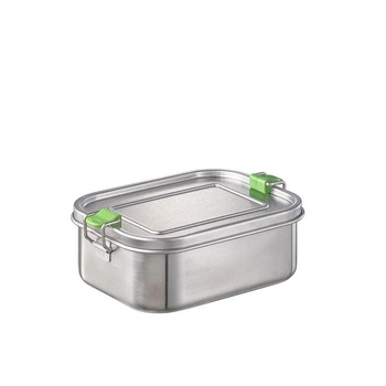 Nádoba na obed LUNCHBUDDY, nehrdzavejúca oceľ, 18.5x13.5x6.5 cm, 800 ml | APS 66900