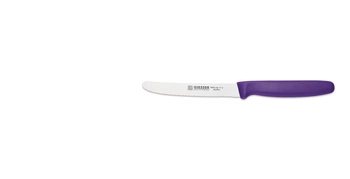 Univerzálny nôž s vlnitým ostrím - 11 cm, fialový | GIESSER MESSER 8365 wsp 11 vi