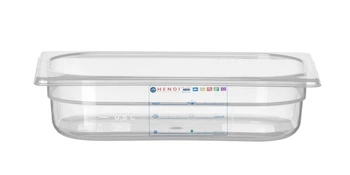 Nádoba HACCP GN 1/4 s hĺbkou 6,5 cm z polypropylénu | HENDI 880388