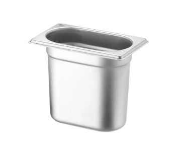 Nádoba GN 1/9 hĺbka 15 cm z nehrdzavejúcej ocele BUDGET LINE | HENDI 800744