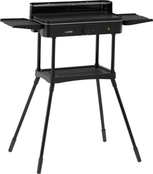 Elektrický stojanový gril s rebrovanou platňou, 2,2 kW | LUND 67424