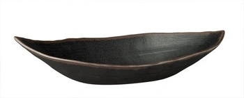 Miska MARONE, melamín, čierno-hnedá, 36x19x8 cm, 900 ml | APS 84101