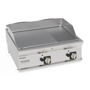 Plynový gril, chrómovaný 2/3 hladký 1/3 drážkovaný nastaviteľný 74,8x56,4 cm TECNOINOX 713187