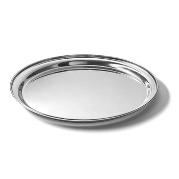 Okrúhly nerezový podnos s priemerom 36 cm FORGAST FG11537