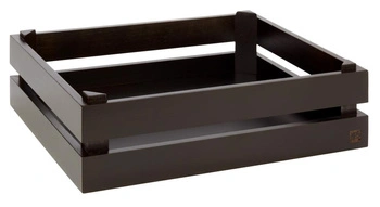 Bufetová prepravka GN SUPERBOX, čierna farba, 35x29x10.5 cm | APS 11627
