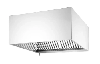Nerezový nástenný digestor, skrutkovaný, 100.5x100 cm | HENDI 220986