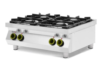 Plynový sporák 4-horákový stolový, 19 kW, zemný plyn | HENDI 227381