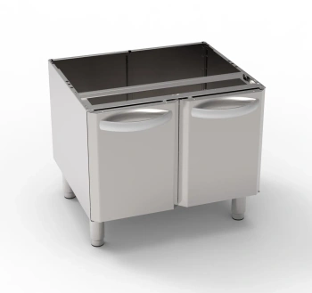 Podstavec so skrinkou s 2 dvierkami, Tecno60, Tecno65, , 35x57.5x60 cm | TECNOINOX 116052
