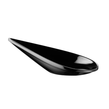 Miseczka na predjedlo DROP, melamín, čierna, 10.5x5.5x3 cm, 90 ml | APS 85371