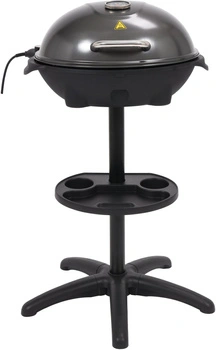 Stojanový elektrický gril s 1/2 vrúbkovanou platňou, 2,4 kW | LUND 67420