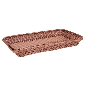 Košík z polypropylénu GN LINE, obdĺžnikový, hnedý, GN 1/1, 53.5x33x7.5 cm | APS 40260