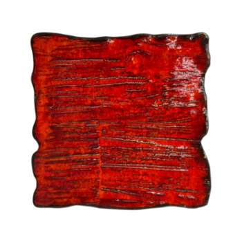 Tanier plytký obdĺžnikový Moku rubín 30 x 30 cm | KERA CERAMIKA16.5/C.RUB