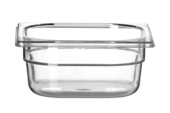 Nádoba COOL transparentná, GN 1/6, 6,5 cm zo SAN | HENDI 882306
