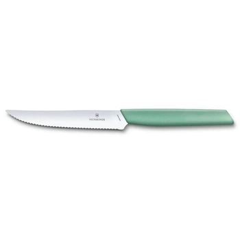 Švajčiarsky moderný steakový nôž mätovo zelený | VICTORINOX 6.9006.12W41