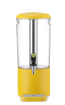 Dávkovač na džúsy, UNIQ, navrhnutý Robertom Bronwasserom, 8L, žltý, 318x216x(V)532mm | HENDI 425039