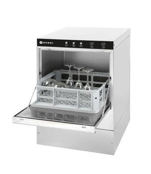 Gastronomická umývačka skla s odtokovým čerpadlom, kôš 40x40 cm, 2.8 kW, 230 V | HENDI 233016