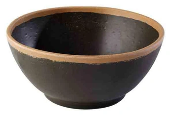 Miska CROCKER, melamínová, čierno-hnedá, 16x7 cm, 700 ml | APS 84572