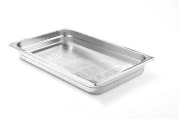 Nádoba GN 1/1 hlboká 6,5 cm z nerezovej ocele PROFI LINE PERFORATED | HENDI 802236