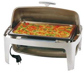 Ohrievač na stôl, elektrický s poklopom Roll-top ELITE, 230 V, GN 1/1, 14 l | APS 12360