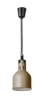 Závesná ohrievacia lampa na jedlá, valcová, HENDI, béžová, 230V/250W, 17.5x(V)25 cm | HENDI 273784