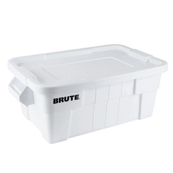 Polyetylénová nádoba na potraviny BRUTE, objem 53 l biela RUBBERMAID 9S30-00-WHI