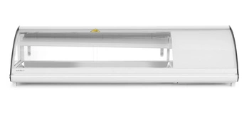 Chladiaca vitrína na sushi, 63 l, LED, 3-7°C, 130.7x45x33 cm | HENDI 233757