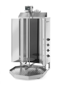 Elektrický kebab Profi Line, 4 výhrevné zóny, 40-60 kg náplň, 7.2 kW | HENDI 226018