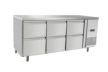 Chladiaci stôl so 6 zásuvkami GN 1/1, bočná jednotka, 420 l, 179,5x70x87,9 cm | ARKTIC 237069