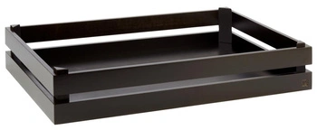 Bufetová prepravka GN SUPERBOX, čierna farba, 55.5x35.5x10.5 cm | APS 11626