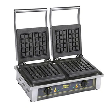 Elektrický vaflovač LIEGE, 4 vafle, 9.5x15x2.3 cm, 2x3.2 kW | ROLLER GRILL GED 20