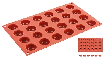 Forma na Amaretti silikónová, 24 otvory 30x17,5 cm | CONTACTO 6643/034
