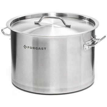 Nerezový stredný hrniec s pokrievkou, 12 l, priemer 30 cm | FORGAST FG02012