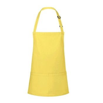 Krátka zástera Basic 75 x 60 cm s vreckom a prackou slnečná žltá | KARLOWSKY BLS 6-86-Stck