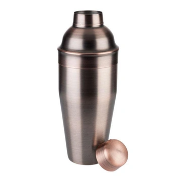 Shaker so zátkou „BLEND“, nehrdzavejúca oceľ, starožitná medená farba, 700 ml | APS 93326