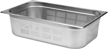Nádoba GN 1/1 hl.15 cm z nehrdzavejúcej ocele perforovaná | YATO YG-00344