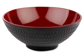 Miska ASIA PLUS, melamín, čierno-červená, 24x9,5 cm, 2,2 l | APS 15421