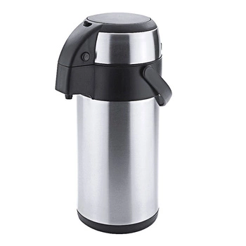 Oceľová termoska s pumpou, 3 l, priemer 15 cm | CONTACTO 5166/300