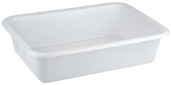 Obdĺžniková nádoba z polyetylénu, biela, 61.5x43x15.5 cm, 25 l | APS 11940