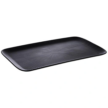 Podnoska NERO GN 1/1 z melamínu, čierna, 53x32.5x2.5 cm | APS 85067
