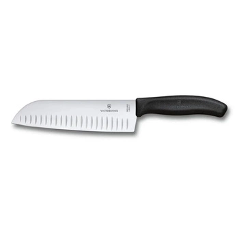 Nôž Santoku Swiss Classic čierny dĺžka čepele 17 cm | VICTORINOX 6.8523.17B