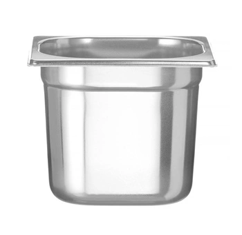 Kontajner GN 1/6, hĺbka 15 cm z nehrdzavejúcej ocele PROFI LINE | HENDI 801710
