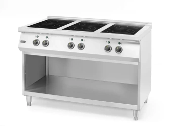 Indukčný sporák so 6 varnými zónami, HENDI, 400V/25500W, 120x70x(V)89 cm | HENDI 237397
