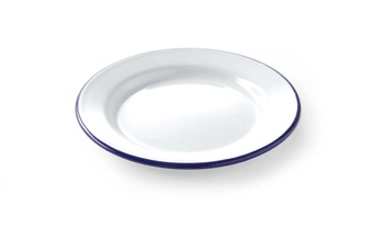 Smaltovaný plytký tanier - priemer 20 cm | HENDI 621226