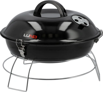 Prenosný uhlíkový gril, rošt s priemerom 34 cm | LUND 99921