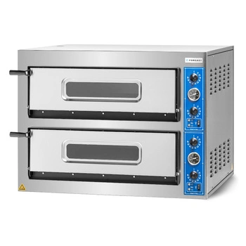Pec na pizzu 2-komorová, 2x6x36 cm, široká, 18 kW, 400 V | FORGAST FG09568