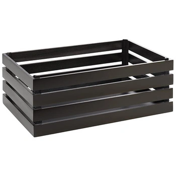 Bufetová prepravka GN SUPERBOX, čierna farba, 55.5x35x20 cm | APS 11723